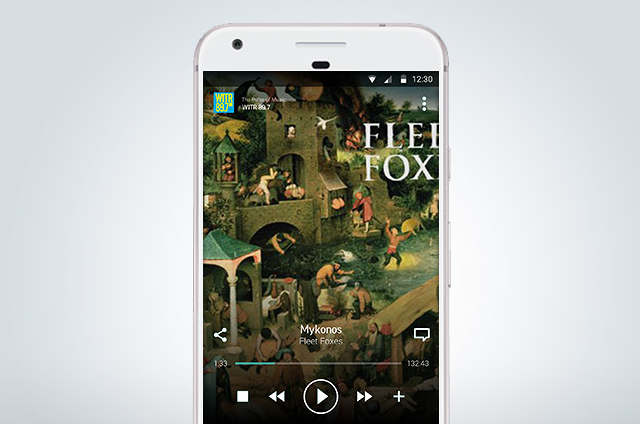TuneIn Material Design Explorations